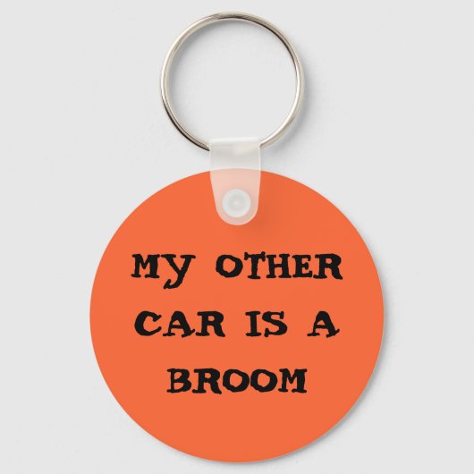 もう一台の車は箒だ キーホルダー (正面)