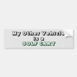 もう一台はゴルフカートだ バンパーステッカー