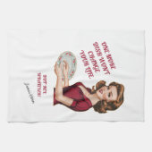 もう一品では君の一生を変えられなおもしろいい キッチンタオル (横)