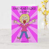 もう一年年をとった カード (黄色い花)