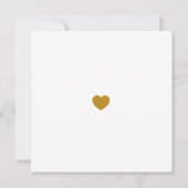 もう一度このはっきりしたティール(緑がかった色)錆金ゴールドを試す 招待状 (裏面)