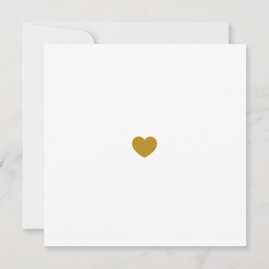 もう一度このはっきりしたティール(緑がかった色)錆金ゴールドを試す 招待状 (裏面)