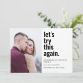 もう一度この写真を試してみましょう日付の変更 セーブザデート (スタンド正面)