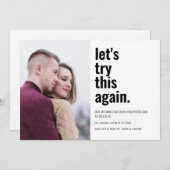 もう一度この写真を試してみましょう日付の変更 セーブザデート (正面/裏面)