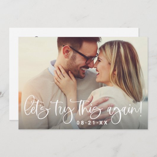 もう一度この写真モダンを結婚見よう セーブザデート (正面/裏面)