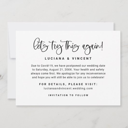 もう一度この写真モダンを結婚見よう セーブザデート (裏面)