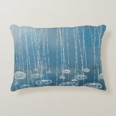 もう一度の雨の日絵画の天気 アクセントクッション (正面)