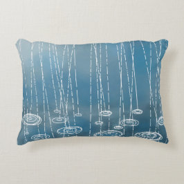 もう一度の雨の日絵画の天気 アクセントクッション