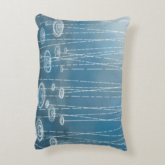 もう一度の雨の日絵画の天気 アクセントクッション (裏面(縦))