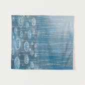 もう一度の雨の日絵画の天気 タペストリー (正面(横))