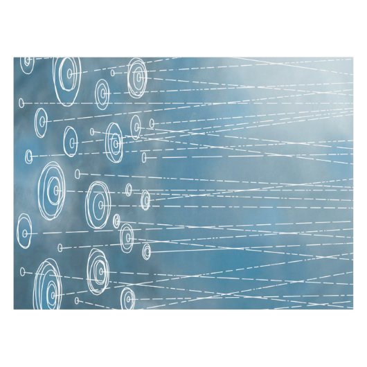 もう一度の雨の日絵画の天気 テーブルクロス (正面(横))