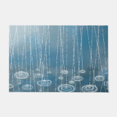 もう一度の雨の日絵画の天気 ドアマット (正面)