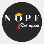 もう一度は切りおもしろい落とさないNope ラウンドシール (正面)