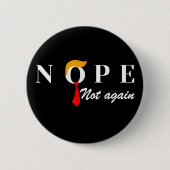 もう一度は切りおもしろい落とさないNope 缶バッジ (正面)