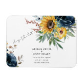 もう一度やってみようヒマワリの日付を変更 マグネット (横)