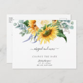 もう一度やってみようヒマワリの日付を変更 案内ポストカード (正面/裏面)