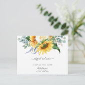 もう一度やってみようヒマワリの日付を変更 案内ポストカード (スタンド正面)