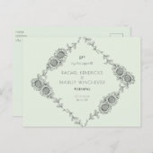 もう一度やってみようミント変更日ひまわり 案内ポストカード (正面/裏面)