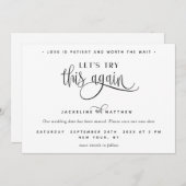 もう一度やってみよう愛は忍耐強モダン セーブザデート (正面/裏面)