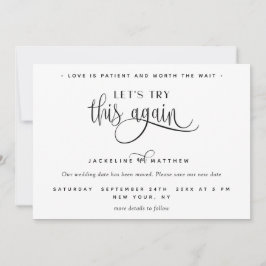 もう一度やってみよう愛は忍耐強モダン セーブザデート