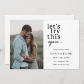 もう一度やってみよう日付を保存 招待状 (正面/裏面)