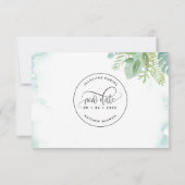 もう一度やってみよう緑エレガントの水色 セーブザデート (裏面)