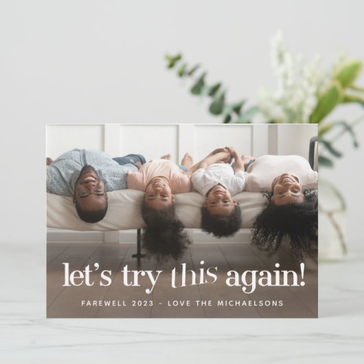 「もう一度やってみよう」グリーンホリデーフォトカード (スタンド正面)