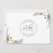 もう一度やってみよう、トロピカルパーム離れフローラ セーブザデート (裏面)