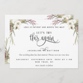 もう一度やってみよう、トロピカルパーム離れフローラ セーブザデート (正面/裏面)