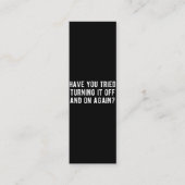 もう一度オフにしてオンにしてみた ロイヤリティカード (正面)