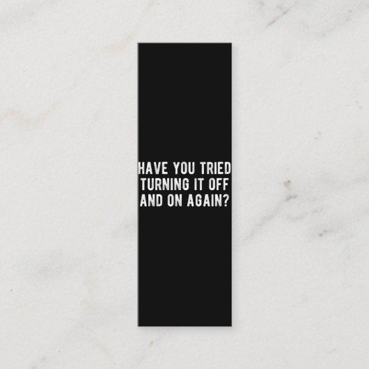 もう一度オフにしてオンにしてみた ロイヤリティカード (正面)