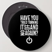 もう一度オンとオフにしてみた 缶バッジ (正面&裏面)