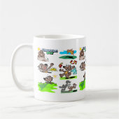 「もう一度グラウンドホッグの日だ！」 コーヒーマグカップ (左)