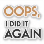 もう一度ステッカーを作った シール (正面)