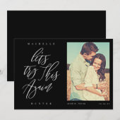 もう一度トライしよう 現代のカリグラフィーと写真 セーブザデート (正面/裏面)