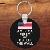 もう一度ナンバーワンを獲得し、壁を築く キーホルダー (正面)