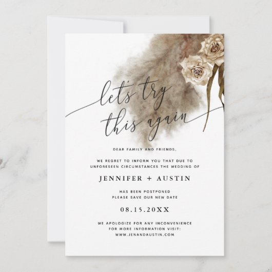 もう一度パンパスグラス結婚ズ セーブザデート (正面)