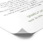 もう一度会うまでグリーン・セレブレーション・オブ・ライフ詩 ポスター (角)