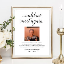 もう一度会うまで　エレガントな写真記念詩