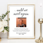 もう一度会うまで　エレガントな写真追悼詩 ポスター