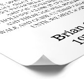 もう一度会うまで　エレガントな葬儀の詩　名前入り ポスター (角)