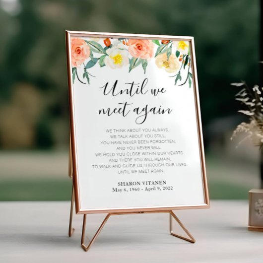 もう一度会うまで ピンクの花の葬儀の詩 ポスター