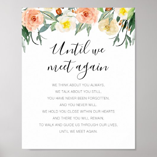 もう一度会うまで ピンクの花の追悼詩 ポスター (正面)