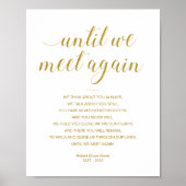 もう一度会うまで 名を刻んだ葬儀の詩 ポスター (正面)