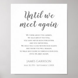 もう一度会うまで 命の記念詩 ポスター