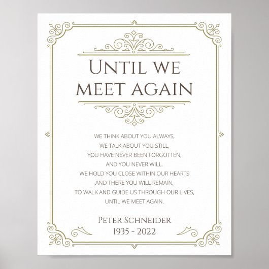 もう一度会うまで　思い出の詩 ポスター (正面)