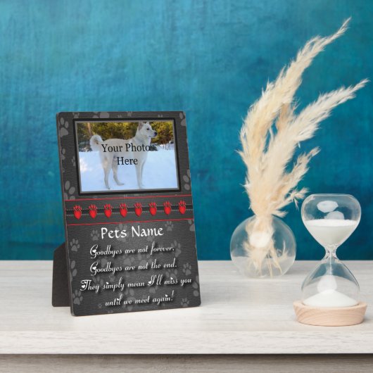 もう一度会うまで　猫または犬のメモリアル フォトプラーク (側面)