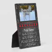 もう一度会うまで　猫または犬のメモリアル フォトプラーク (側面)