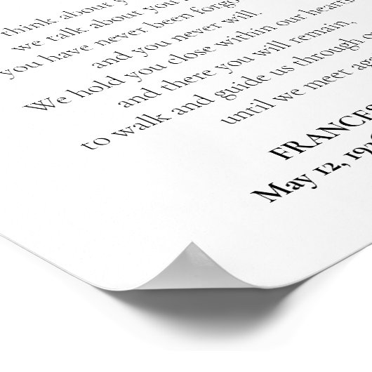 もう一度会うまで 追憶の詩 個人仕様 ポスター (角)