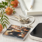 「もう一度口ベビーして下さい」 エスプレッソ キーホルダー (正面右)